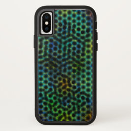 Capa de telefone celular, verde com círculo e form