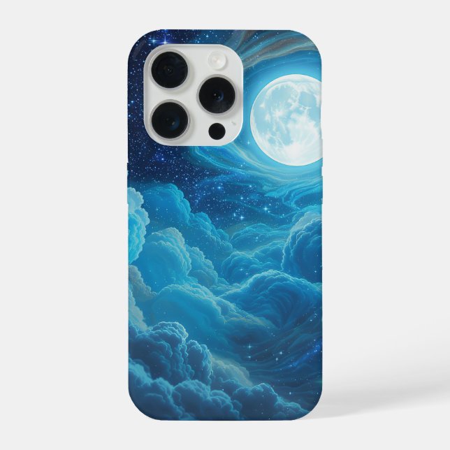 Capa de Telefone Céu Nublado ao Luar (Verso)