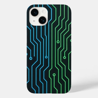 Capa de Telefone Circuito Neon Futurista