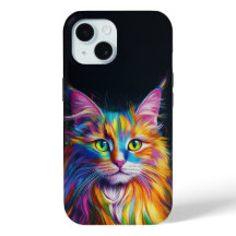 Capa de telefone Colorida Maine Coon