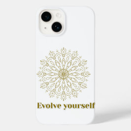 Capa de telefone com arte mandala "Evolua-se"