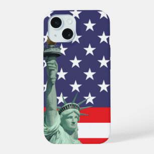 Capa de telefone com bandeira americana 