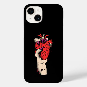Capa de telefone com caveira floral Estojo Gothi