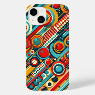 Capa de telefone com círculos geométricos cinético