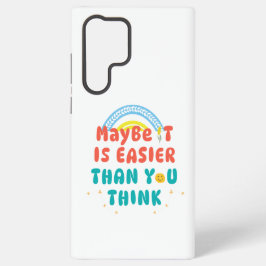 Capa de telefone com citação positiva retrô