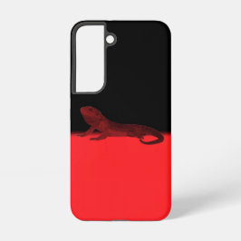 Capa de telefone com dois tons preto e vermelho co