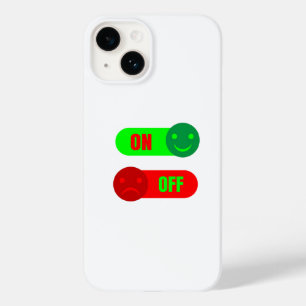 Capa de telefone com emoji de humor On Off