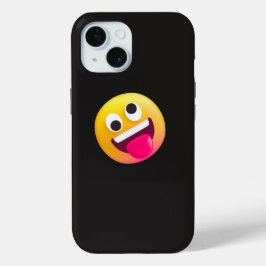 Capa de Telefone com Expressão de Emoji Engraçado