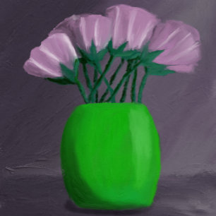 Capa de telefone com flor roxa
