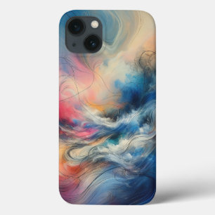 Capa de Telefone com Fluxo de Nuvem Etérea Moderna