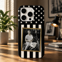 Capa de telefone com foto personalizada, bandeira