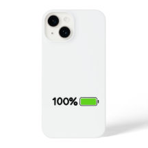 Capa de telefone com ícone de bateria 100%