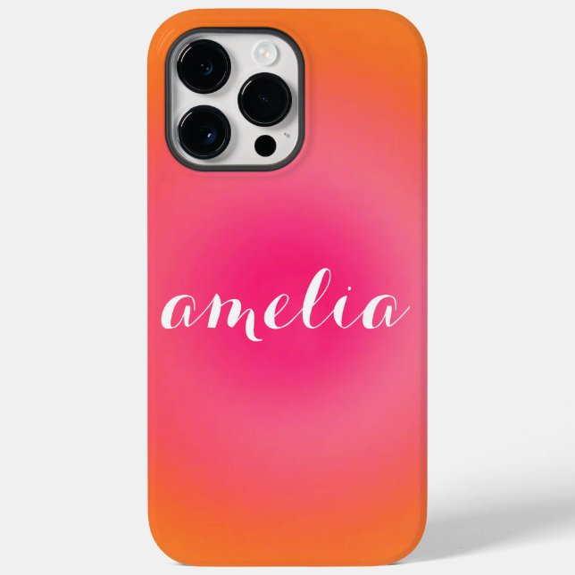 Capa de telefone com nome em serifa personalizado  (Verso)