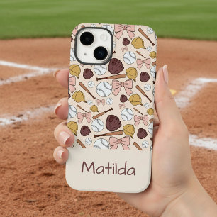 Capa de telefone com padrão de arco de beisebol fe