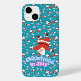 Capa de telefone com padrão engraçado do Papai Noe