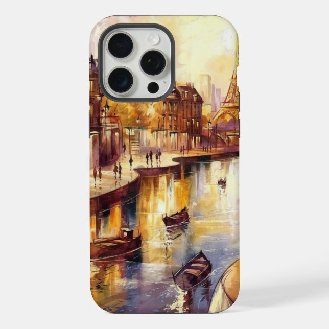 Capa de telefone com paisagem de Veneza (Verso)