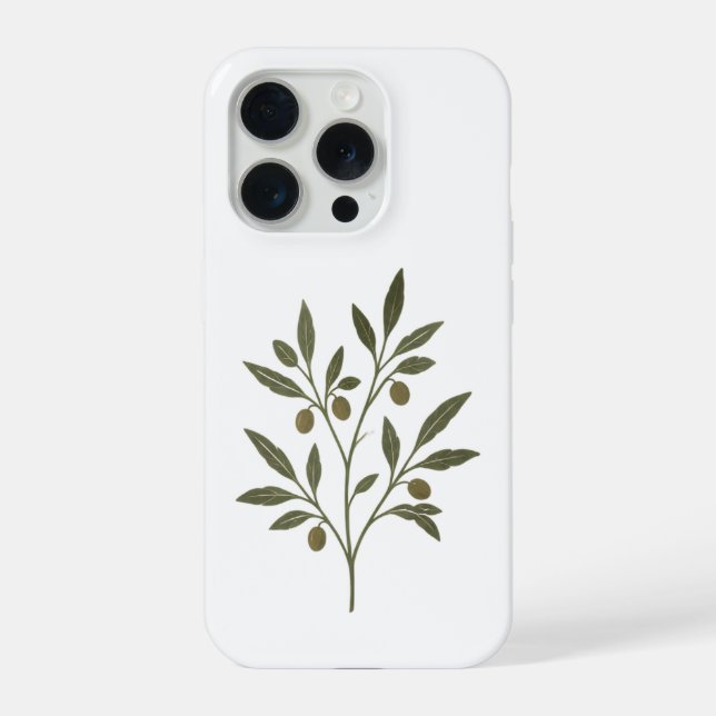 Capa de telefone com planta e frutas (Verso)