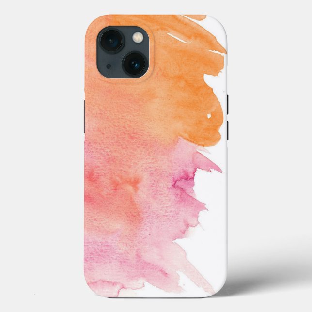 Capa de telefone com respingo de tinta em aquarela (Verso)