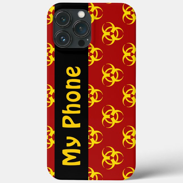 Capa de telefone com símbolo de risco biológico ve (Verso)