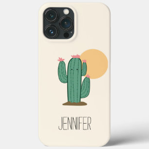 Capa de telefone com tema de cacto Saguaro fofo