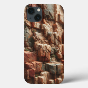 Capa de telefone com textura de rocha de canyon ro
