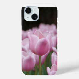 Capa de telefone com tulipa rosa
