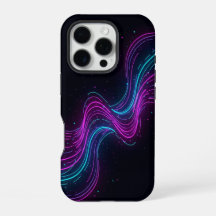 Capa de Telefone Cyberpunk Neon Wave Glitch Gaming