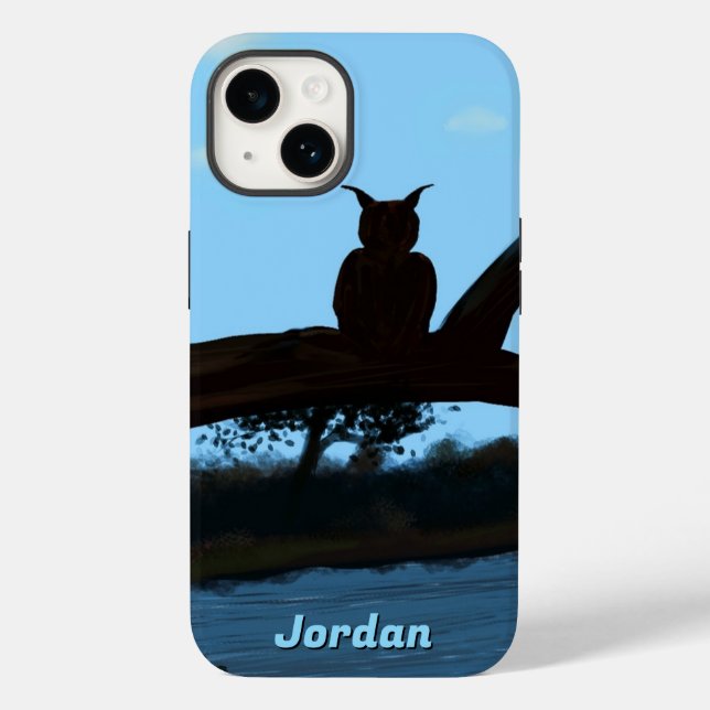 Capa de telefone da Apple River Owl (Verso)