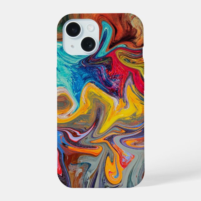 Capa de telefone de Abstrato de espiral psicodélic (Verso)