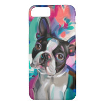 Capa de telefone de Arte 'Joy' de Boston Terrier D