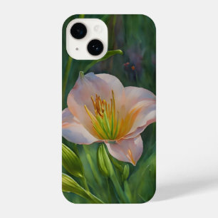 Capa de telefone de Arte Tropical Lily Flor Rosa P