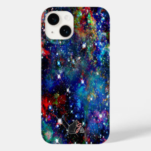 Capa de telefone de campo de estrela de cintilação