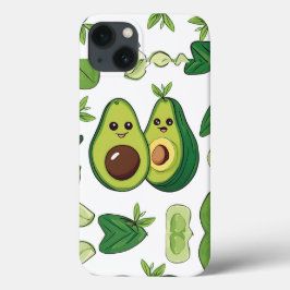 Capa de telefone de Casal Avocado | Funny Kawaii F