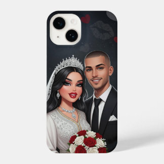 Capa de telefone de Casal de Casamento Personaliza