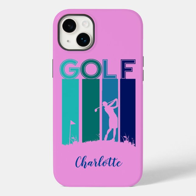 Capa de telefone de Célula de Golfer 14 iPhone ros (Verso)