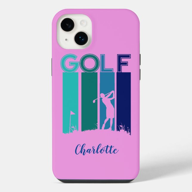 Capa de telefone de Célula de Golfer 14 iPhone ros (Verso)