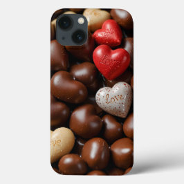 Capa de telefone de chocolate