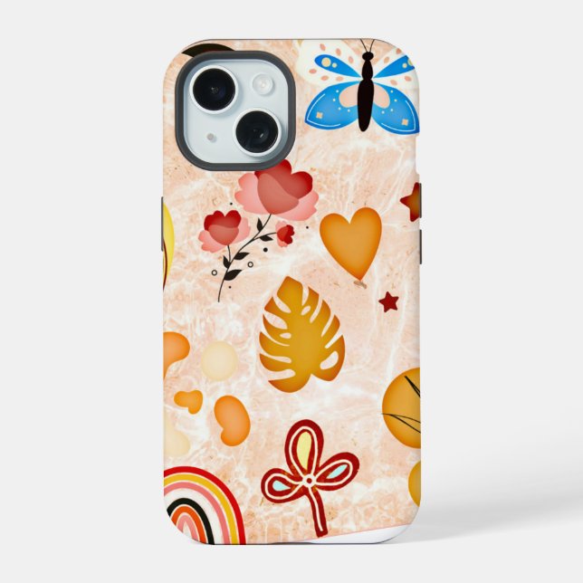 Capa de telefone de Colagem de Stickers Aestéticos (Verso)