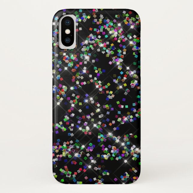 Capa de telefone de Confetti Glitter Sparkly (Verso)