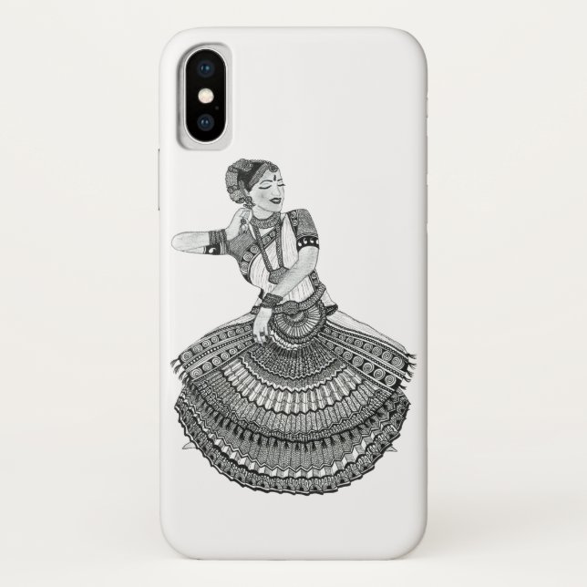 Capa de telefone de dançarina de Bharatanatyam (Verso)