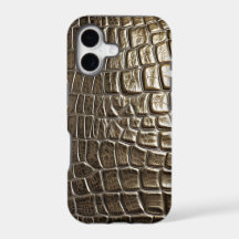 Capa de telefone de design de pele crocodilo