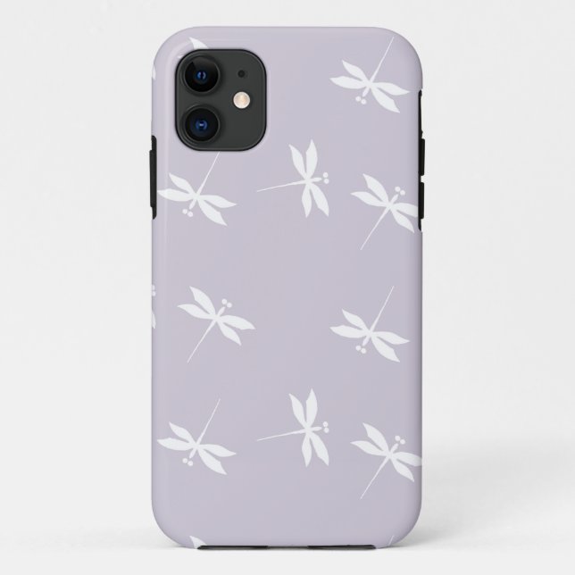 Capa de telefone de Dragonfly lavanda (Verso)