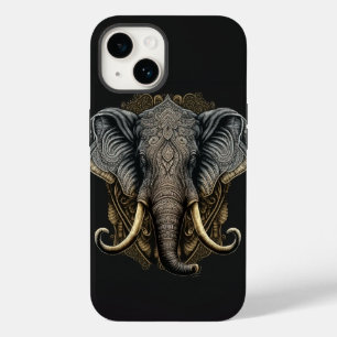 Capa de telefone de Elefante com Aquarela Mística