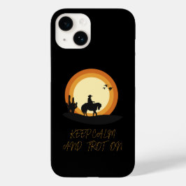 Capa de telefone de equitação incrível