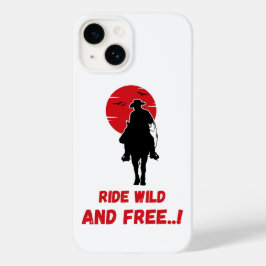 Capa de telefone de equitação incrível