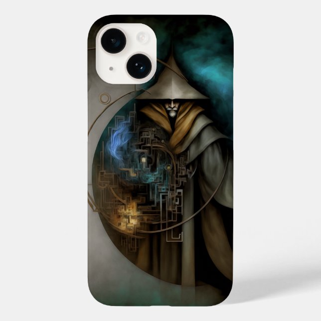 Capa de telefone de fantasia de mago das trevas |  (Verso)