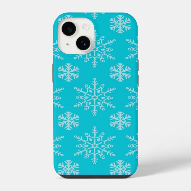 Capa de telefone de flocos de neve (Verso)