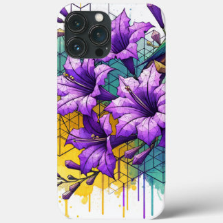 Capa de telefone de flores de Jacaranda
