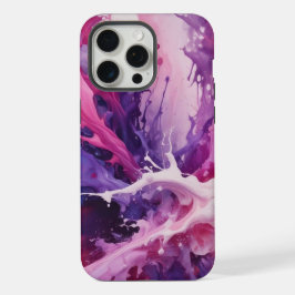 Capa de telefone de fluido branco roxo e azul