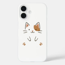 Capa de telefone de Gato Mínimo Bonita